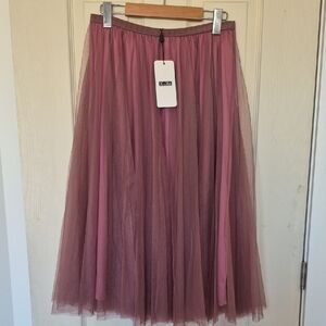 Elegant Pink Tulle Skirt